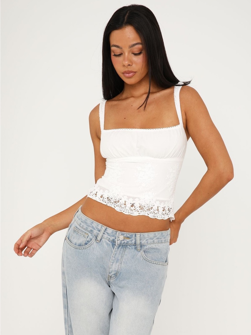 White Fox Boutique Instant Crush Top in White - Picture 2 of 10